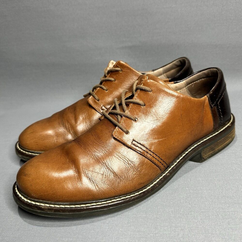 NAOT Chief Leather Oxford Shoes Men's 41 US 8 Brown Two Toned Career Corporate